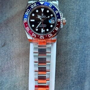 & Other Stories Silver and Blue Men's Watch